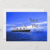 Hochzeit in Urlaubsort Cruise | Save the Date Schi (Vorderseite)