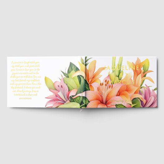 Hochzeit in Urlaubsort der tropischen Blume Gästebuch (Voll)