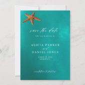 Hochzeit in Urlaubsort des einfachen Sommers Save The Date (Vorderseite)