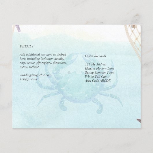 Hochzeit in Urlaubsort des tropischen Küstenstrand (Rückseite)