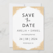 Hochzeit in Urlaubsort des tropischen Strandes Sav Einladung (Vorderseite)