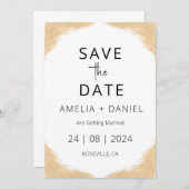 Hochzeit in Urlaubsort des tropischen Strandes Sav Einladung (Vorne/Hinten)