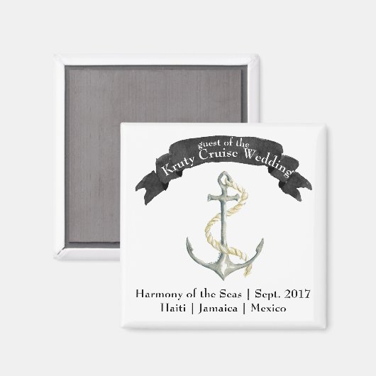 Hochzeit in Urlaubsort Door Magnet (Vorderseite/Rückseite)