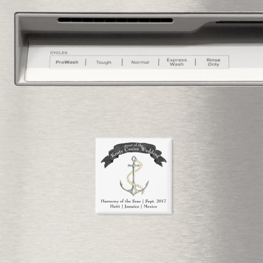 Hochzeit in Urlaubsort Door Magnet (In Situ (Geschirrspüler))