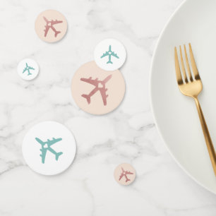 Hochzeit in Urlaubsort Duschkabine Thema Flugzeug Konfetti