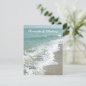 Hochzeit in Urlaubsort Einladung (Stehend Vorderseite)