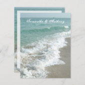 Hochzeit in Urlaubsort Einladung (Vorne/Hinten)