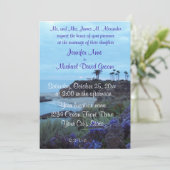 Hochzeit in Urlaubsort Einladung (Stehend Vorderseite)