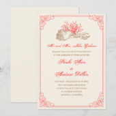 Hochzeit in Urlaubsort Einladung (Vorne/Hinten)