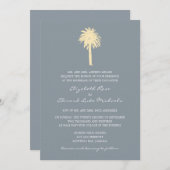 Hochzeit in Urlaubsort Einladung (Vorne/Hinten)