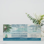 Hochzeit in Urlaubsort Einladung und UAWG (Stehend Vorderseite)