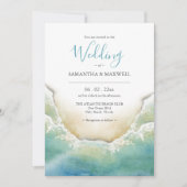 Hochzeit in Urlaubsort Einladungen QR-Code (Vorderseite)