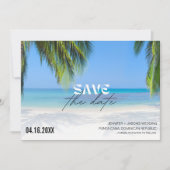 Hochzeit in Urlaubsort Foto Save The Date (Vorderseite)