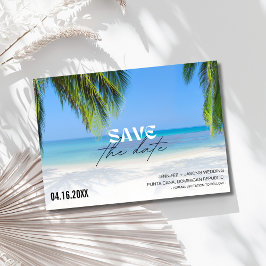 Hochzeit in Urlaubsort Foto Save The Date