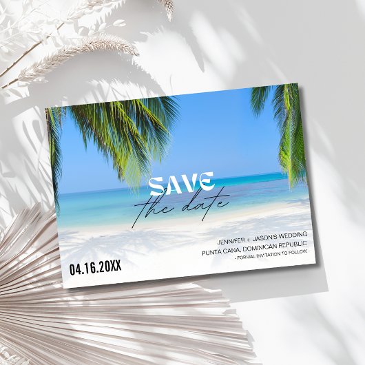 Hochzeit in Urlaubsort Foto Save The Date
