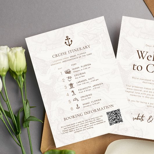 Hochzeit in Urlaubsort für Reisen Begleitkarte