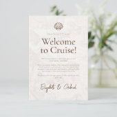 Hochzeit in Urlaubsort für Reisen Einladung (Stehend Vorderseite)