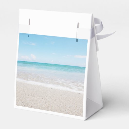 Hochzeit in Urlaubsort Gefälligkeitsbox Geschenkschachtel (Rückseite)