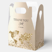 Hochzeit in Urlaubsort Gold World Map Beach Advent Geschenkschachtel (Geöffnet)