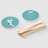 Hochzeit in Urlaubsort Griechische Insel Korfu Fächer (Non-assembled)