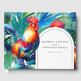 Hochzeit in Urlaubsort Guest Book Tropical Gästebuch