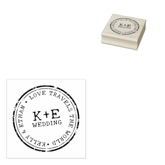 Hochzeit in Urlaubsort Gummistempel (Stempel)