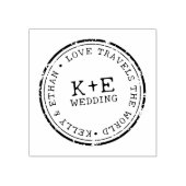 Hochzeit in Urlaubsort Gummistempel (Prägung)