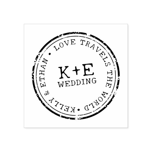 Hochzeit in Urlaubsort Gummistempel (Prägung)