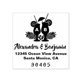 Hochzeit in Urlaubsort, Hochzeit am Strand, Hochze Gummistempel