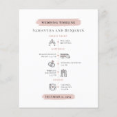 Hochzeit in Urlaubsort Informationskarte (Rückseite)