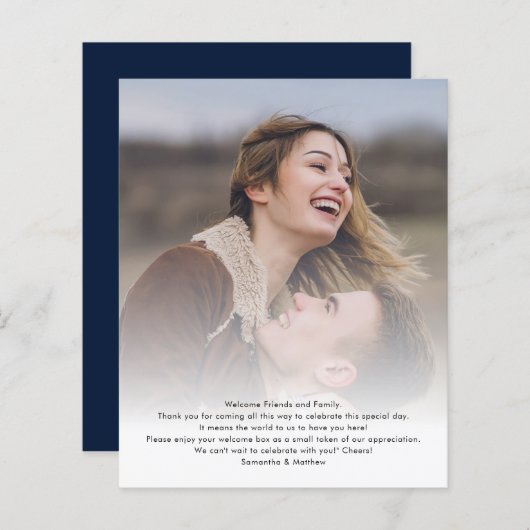 Hochzeit in Urlaubsort Interaktive Foto Programmka (Vorne/Hinten)