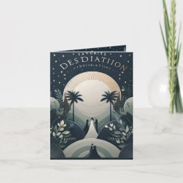 HOCHZEIT IN URLAUBSORT INVITATION CARD EINLADUNG