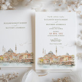 Hochzeit in Urlaubsort Istanbul Türkei Einladung