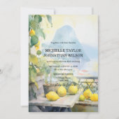 Hochzeit in Urlaubsort Italien Capri Cinque Terre Einladung (Vorderseite)