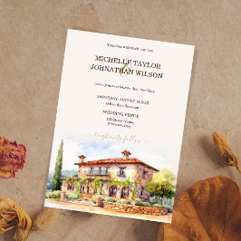 Hochzeit in Urlaubsort Italien Florenz Einladung