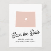 Hochzeit in Urlaubsort JEDE FARBE WYOMOMING Ankündigungspostkarte (Vorderseite)