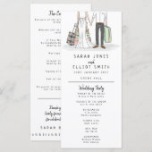 Hochzeit in Urlaubsort-Koffer-Programm Programm (Vorne/Hinten)