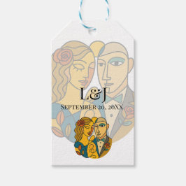 Hochzeit in Urlaubsort künstlerische Silhouette Mo Geschenkanhänger