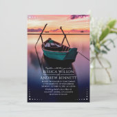 Hochzeit in Urlaubsort lädt Ihr Resort-Bild ein Einladung (Stehend Vorderseite)