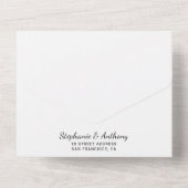 Hochzeit in Urlaubsort Las Vegas All In One Einladung (Rückseite)