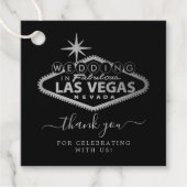 Hochzeit in Urlaubsort Las Vegas Geschenkanhänger (Vorderseite)