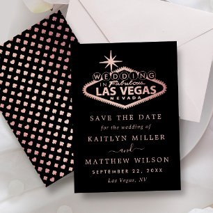 Hochzeit in Urlaubsort Las Vegas Save The Date