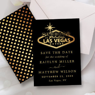 Hochzeit in Urlaubsort Las Vegas Save The Date