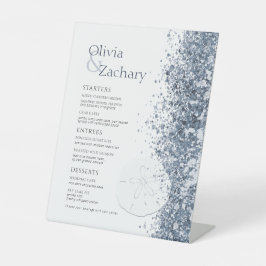 Hochzeit in Urlaubsort Menü Pedestelle-Zeichen Sockelschild