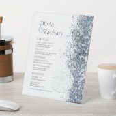 Hochzeit in Urlaubsort Menü Pedestelle-Zeichen Sockelschild (In SItu)