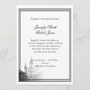 Hochzeit in Urlaubsort New Orleans Einladung