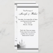 Hochzeit in Urlaubsort New Orleans Programm (Vorne/Hinten)