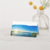 Hochzeit in Urlaubsort North Lake Tahoe Platzkarte (Rückseite)