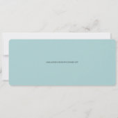 Hochzeit in Urlaubsort Palm Aquarell Boarding Pass Einladung (Rückseite)