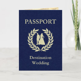 Hochzeit in Urlaubsort Pass Einladung